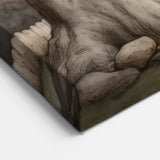 Cozy Stone Cottage - Fall Wall Art Rustic Autumn Seasonal Print