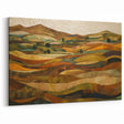 Harvest Patchwork Hills - Fall Wall Art Rustic Landscape Seasonal Print