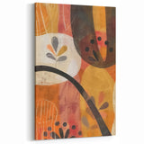 Playful Autumn Leaves - Fall Wall Art Modern Abstract Seasonal Print
