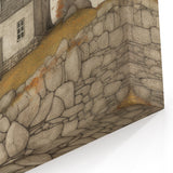 Rustic Autumn Cottage - Fall Wall Art Cozy Countryside Seasonal Print