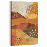 Abstract Fall Wall Art - Warm Harvest Hues Autumn Decor for Home