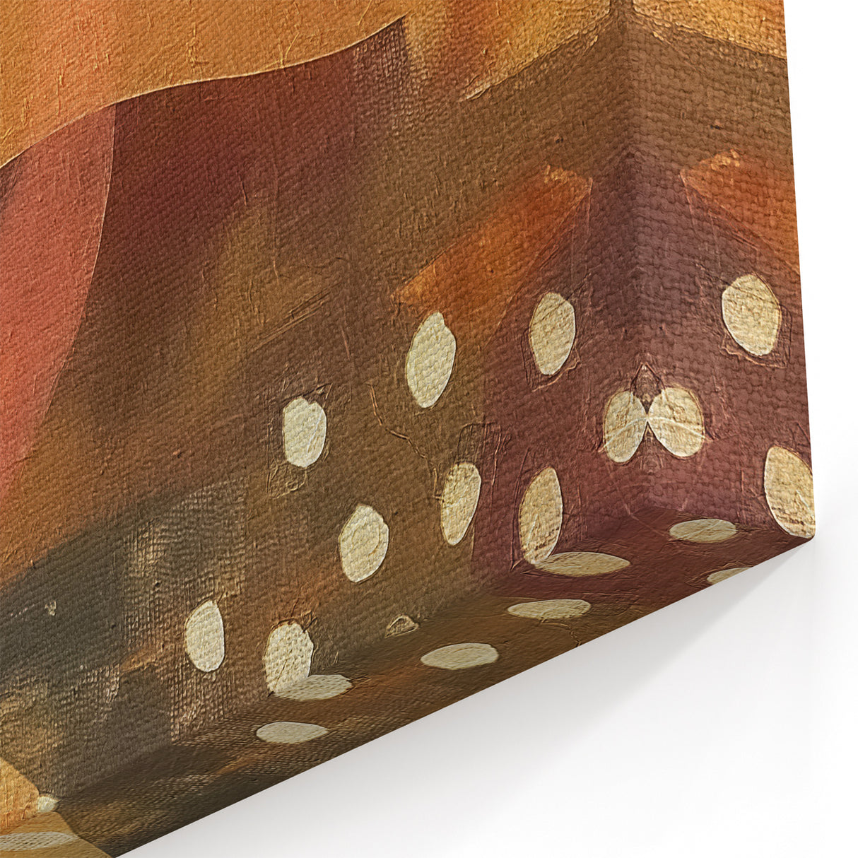 Abstract Fall Wall Art - Warm Harvest Hues Autumn Decor for Home