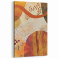 Abstract Autumn Wall Art - Modern Fall Decor with Warm Earth Tones