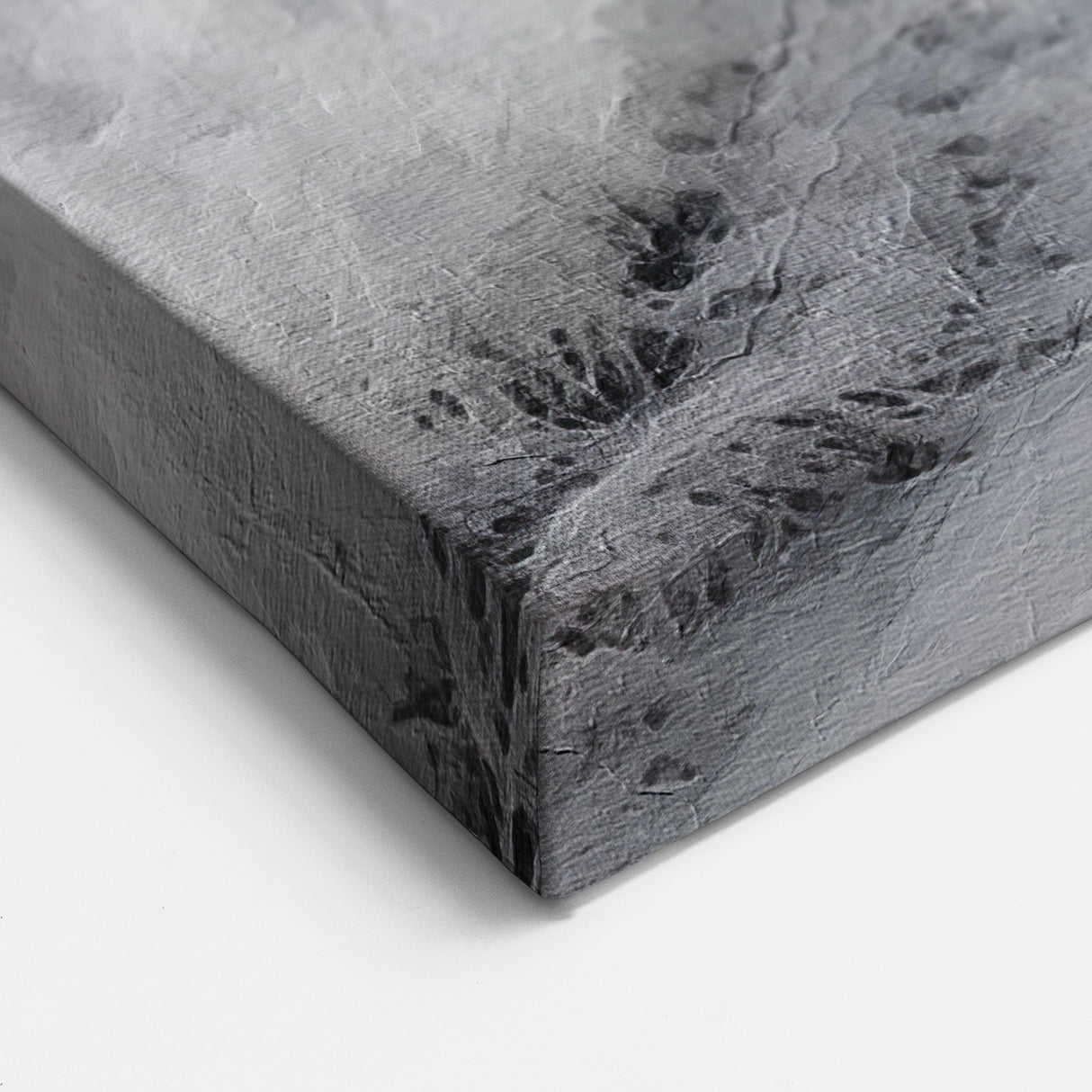 Serene Winter Path Snowy Landscape Print - Cottage and Trees Canvas