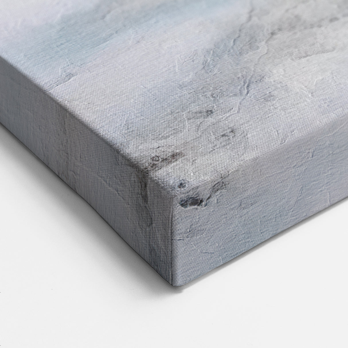 Frosty Winter Tree Wall Art - Snowy Path with Cottage Canvas Print