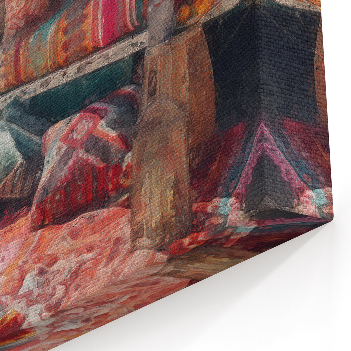 Bright Bohemian Beach Caravan - Retro Camper Van Wall Art