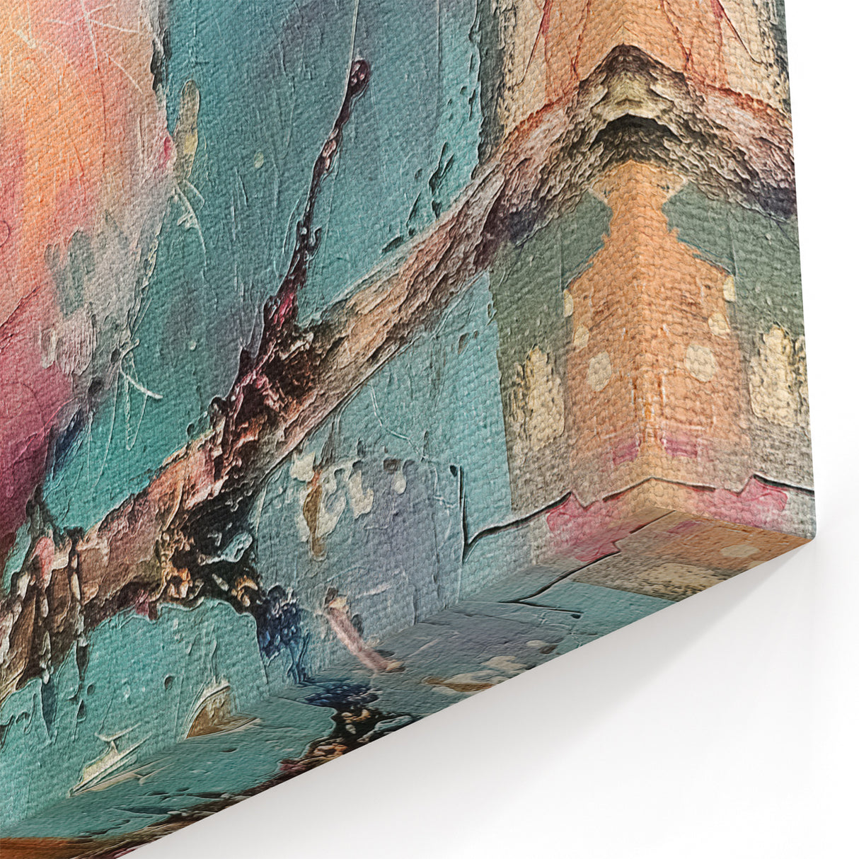 Pastel Songbird Wildlife Painting - Animal Canvas Wall Art for Home Decor