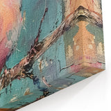 Pastel Songbird Wildlife Painting - Animal Canvas Wall Art for Home Decor