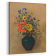 Vintage Floral Wall Art - Wildflower Bouquet in Warm, Earthy Tones