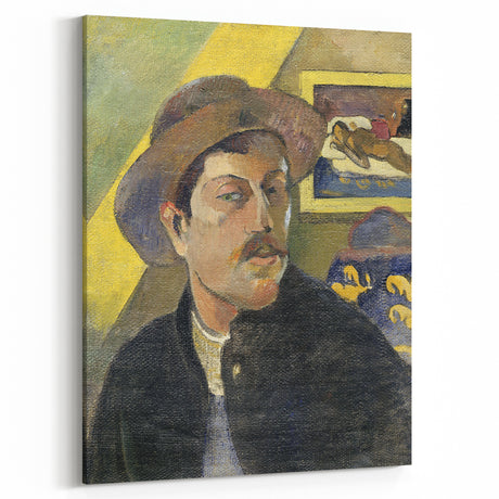 Vintage Self-Portrait Wall Art - Paul Gauguin in Warm, Earthy Tones