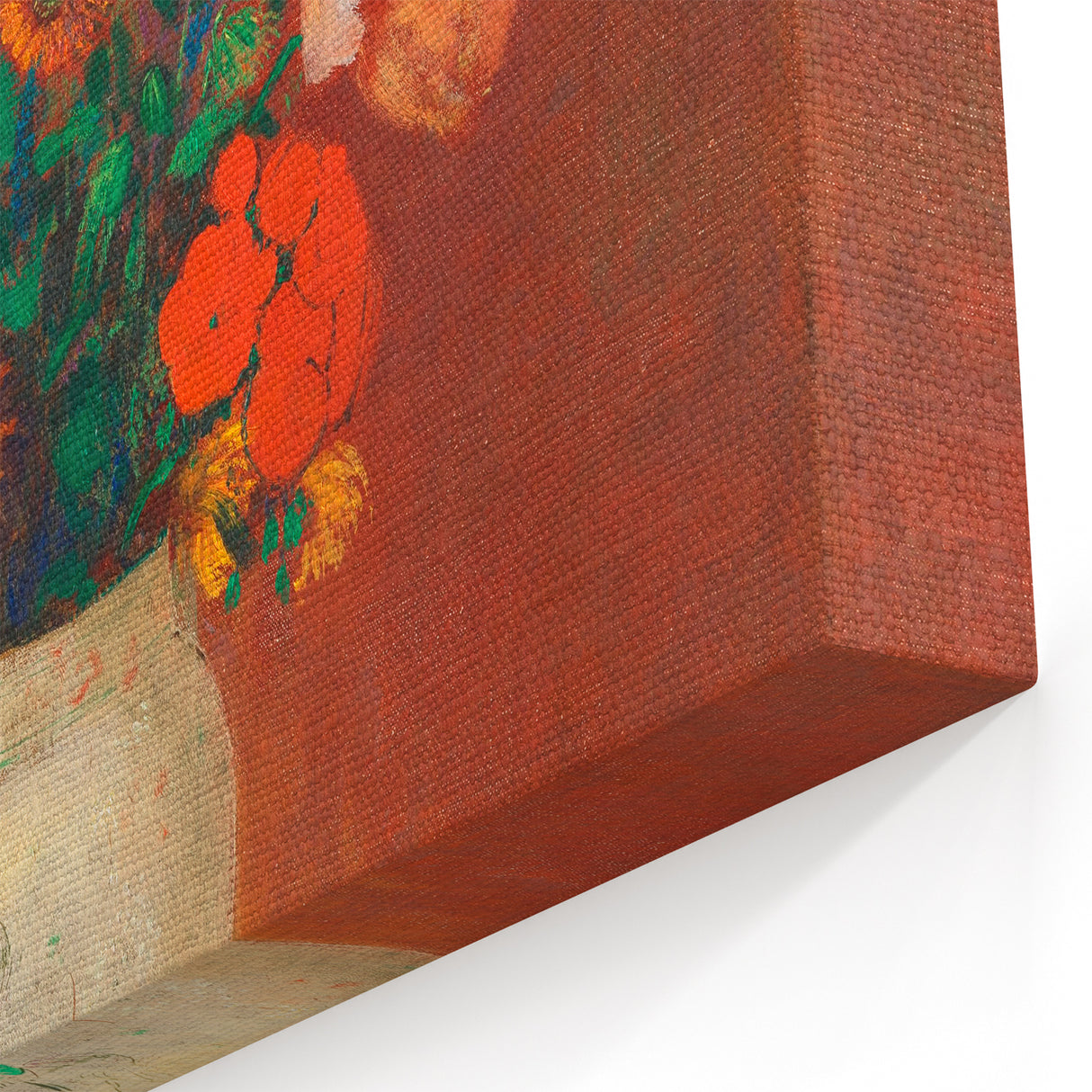 Modern Wall Art - Vibrant Floral Bouquet in Vase | Abstract Contemporary Art