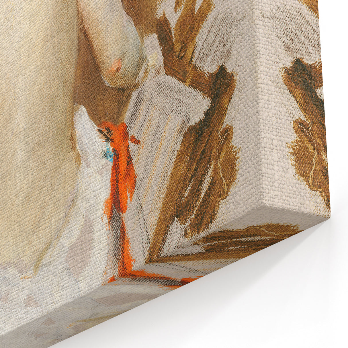 Modern Wall Art - Nude Figure with Kimono | Elegant Minimalist Decor
