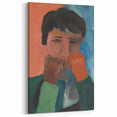 Modern Wall Art - Contemplative Abstract Portrait | Minimalist Art Print