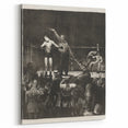 Modern Wall Art - Dramatic Boxing Match Scene | Monochrome Contemporary Print