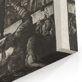 Modern Wall Art - Dramatic Boxing Match Scene | Monochrome Contemporary Print