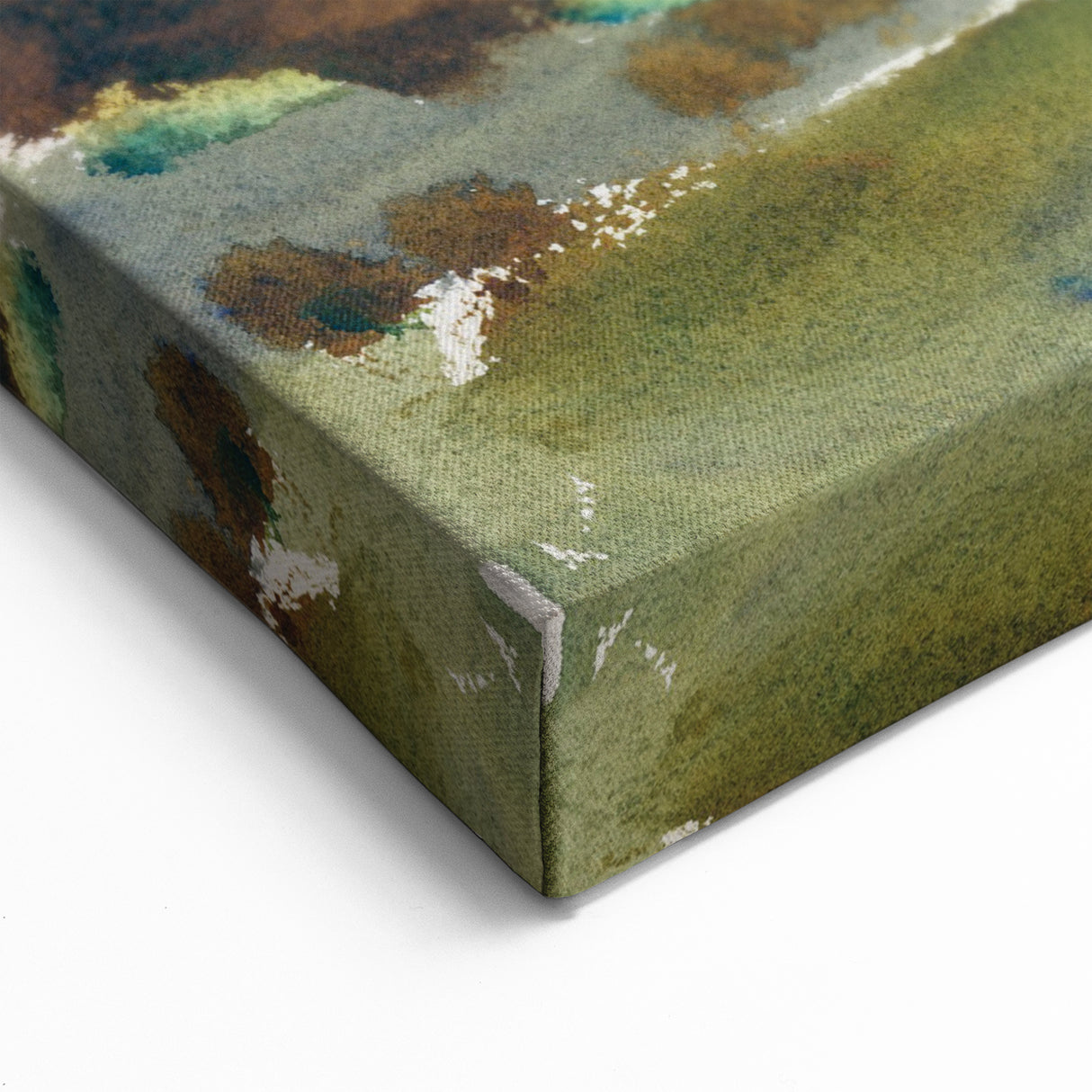 Modern Wall Art - Verdant Garden Scene with Statue | Nature-Inspired Decor