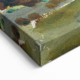 Modern Wall Art - Verdant Garden Scene with Statue | Nature-Inspired Decor