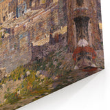 Modern Wall Art - Vibrant Riverside Town Scene | Classic Cityscape Decor