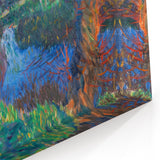 Modern Wall Art - Vibrant Riverside Landscape | Colorful Nature Decor