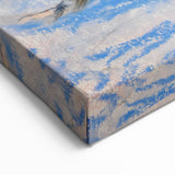 Modern Wall Art - Sunny Riverside Scene with Bathers | Serene Summer Decor