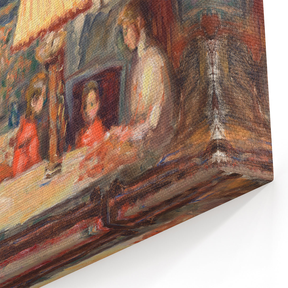 Modern Wall Art - Cozy Evening Interior Scene | Warm Nostalgic Decor