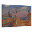 Modern Wall Art - Industrial Landscape Scene | Warm Earthy Decor