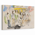 Modern Wall Art - Casual Street Scene | Lighthearted Social Decor