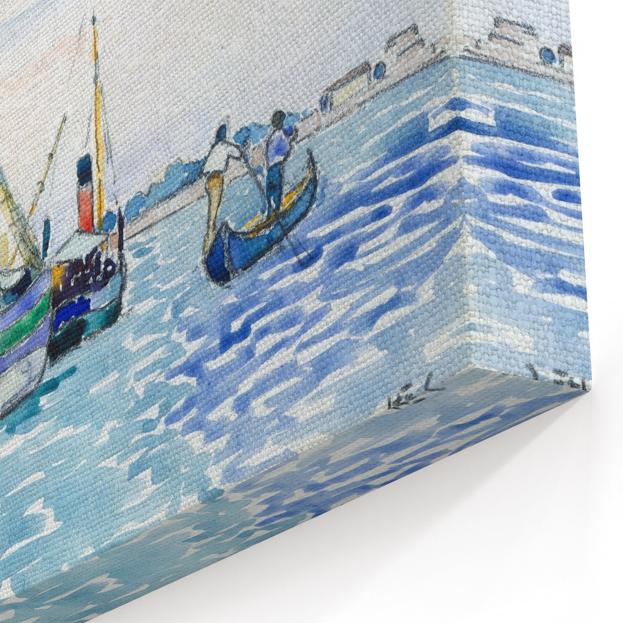 Modern Wall Art - Serene Marine Scene with Boats | Coastal Decor