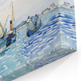 Modern Wall Art - Serene Marine Scene with Boats | Coastal Decor