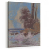 Winter River Landscape | Modern Art Print by Zolo Palugyay