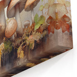 Nature-Inspired Mushroom Wall Art - Botanical Fungi Canvas Print