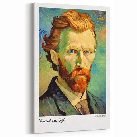 Vincent van Gogh Wall Art - Famous Self Portrait Canvas Print