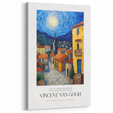 Starry Night Wall Art - Vincent van Gogh Village Scene Canvas Print