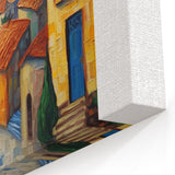 Starry Night Wall Art - Vincent van Gogh Village Scene Canvas Print