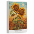 Famous Van Gogh Paintings - Sunflower Fields Canvas Print