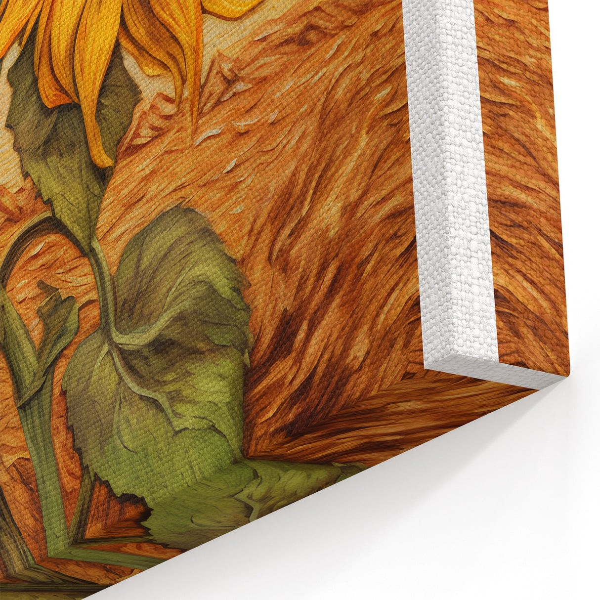 Famous Van Gogh Paintings - Sunflower Fields Canvas Print
