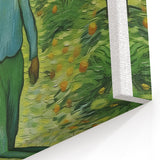 Vincent van Gogh Wall Art - Man Strolling Through Orchard Canvas Print
