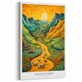 Van Gogh Art Prints - Pastoral Valley with Cattle Wall Art