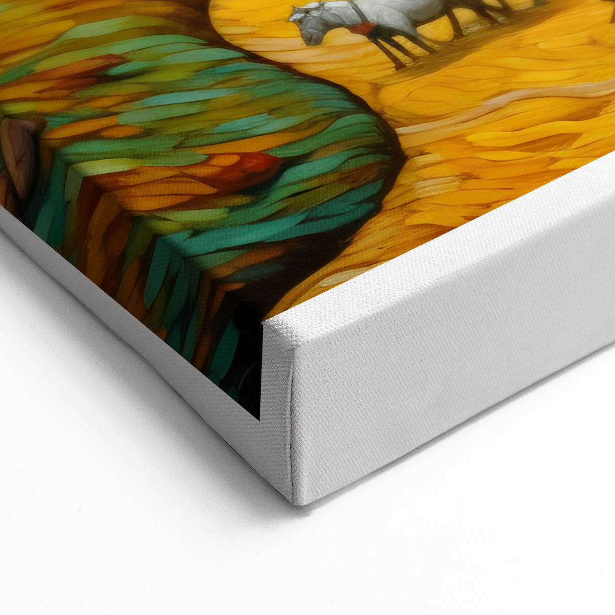 Van Gogh Art Prints - Pastoral Valley with Cattle Wall Art