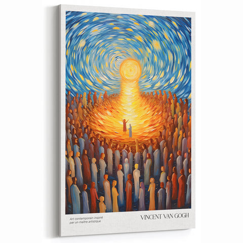 Radiant Gathering Under Sunlight Wall Art - Van Gogh Canvas Prints