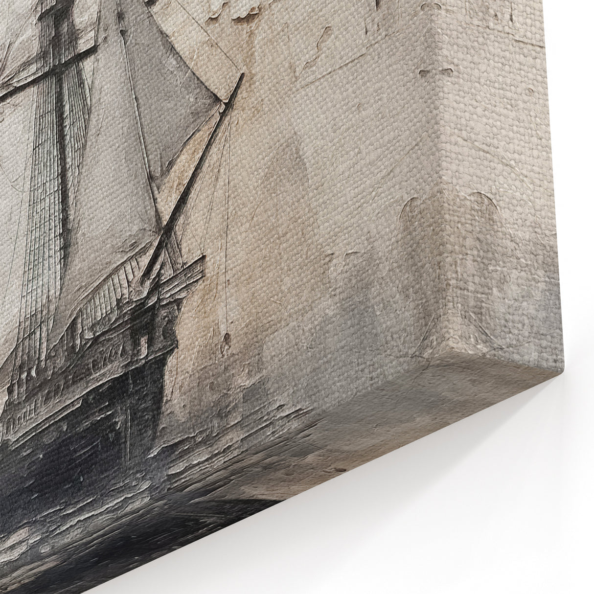 Tall Ship Wall Art - Nautical Canvas Print for Coastal Home Decor