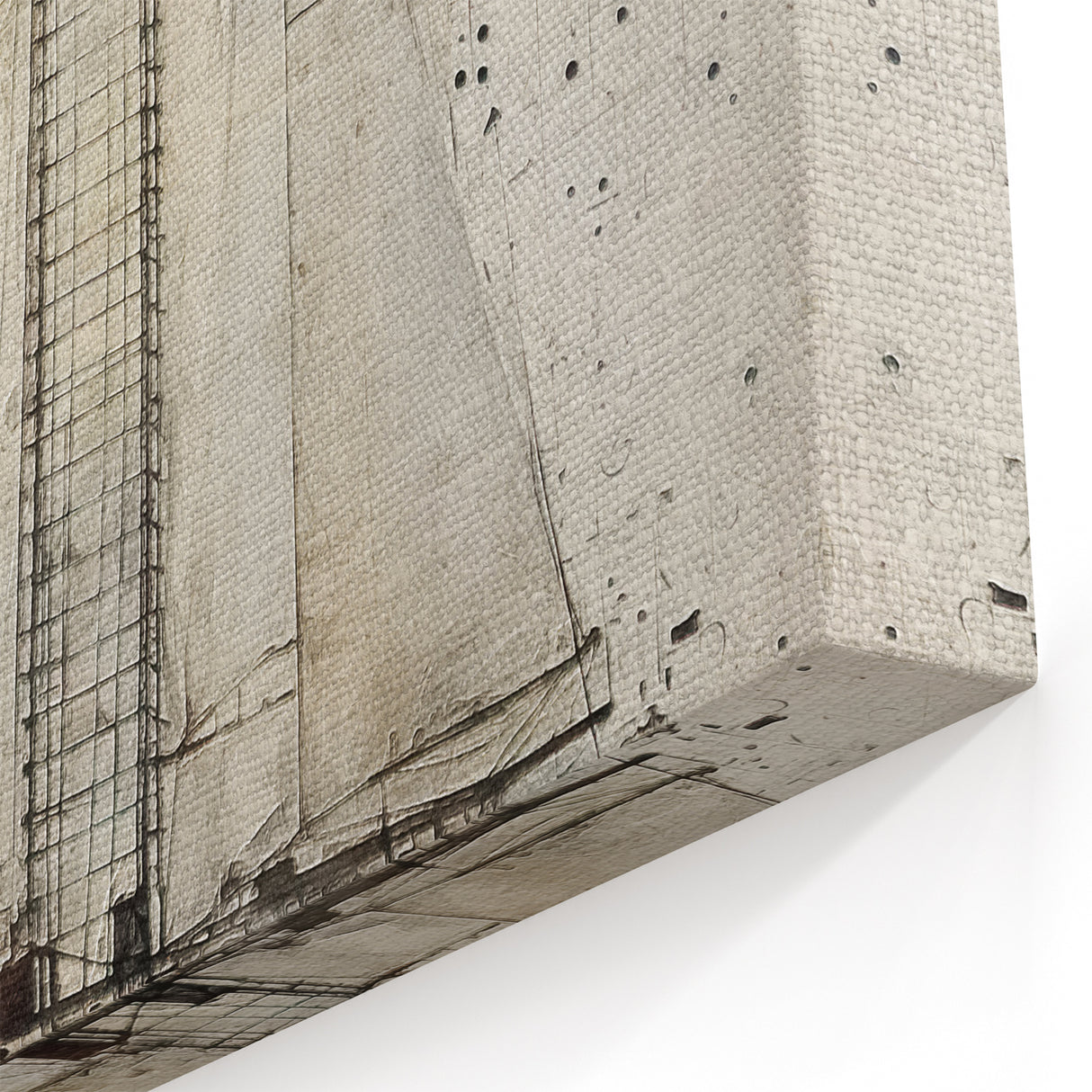 Abstract Sailboat Wall Art - Nautical Canvas Print for Coastal Spaces