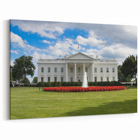 Daytime White House Wall Art – Washington DC Landmark Canvas Print