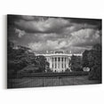 Black and White White House Wall Art – Iconic Washington DC Print
