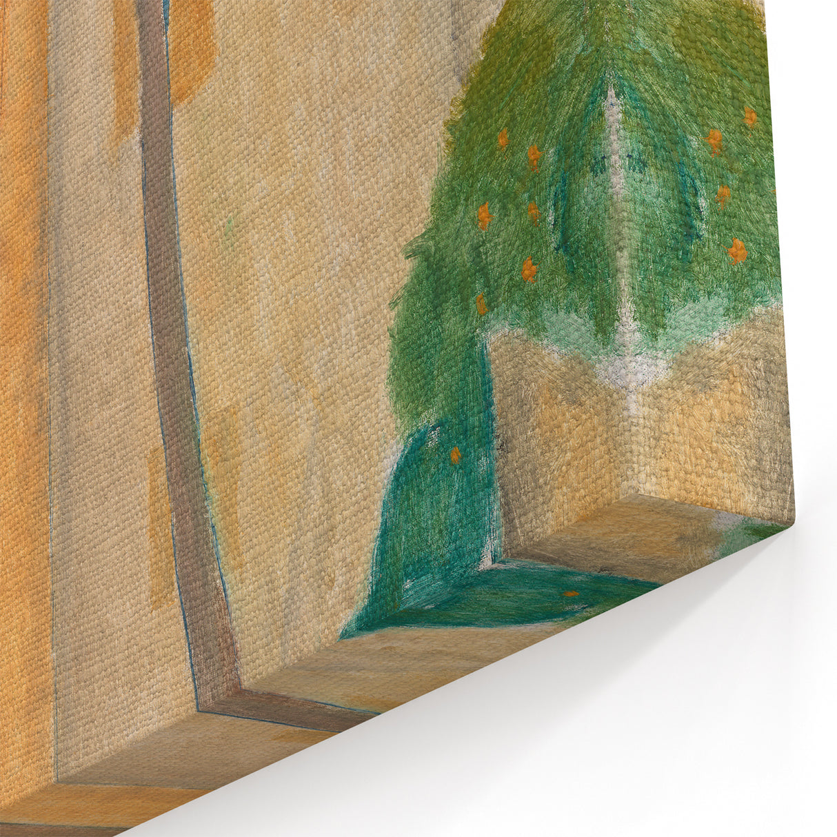 Modern Wall Art - Cypresses and Houses | Contemporary Art Print