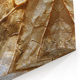 Golden Leaf Wall Art - Textured Close-Up Leaf Photography Print