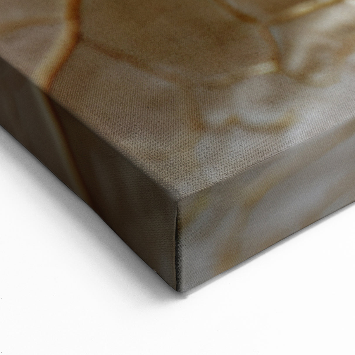 Golden Leaf Wall Art - Textured Close-Up Leaf Photography Print