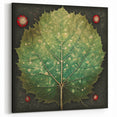 Intricate Green Leaf Art Print - Close-Up Botanical Leaf Photography