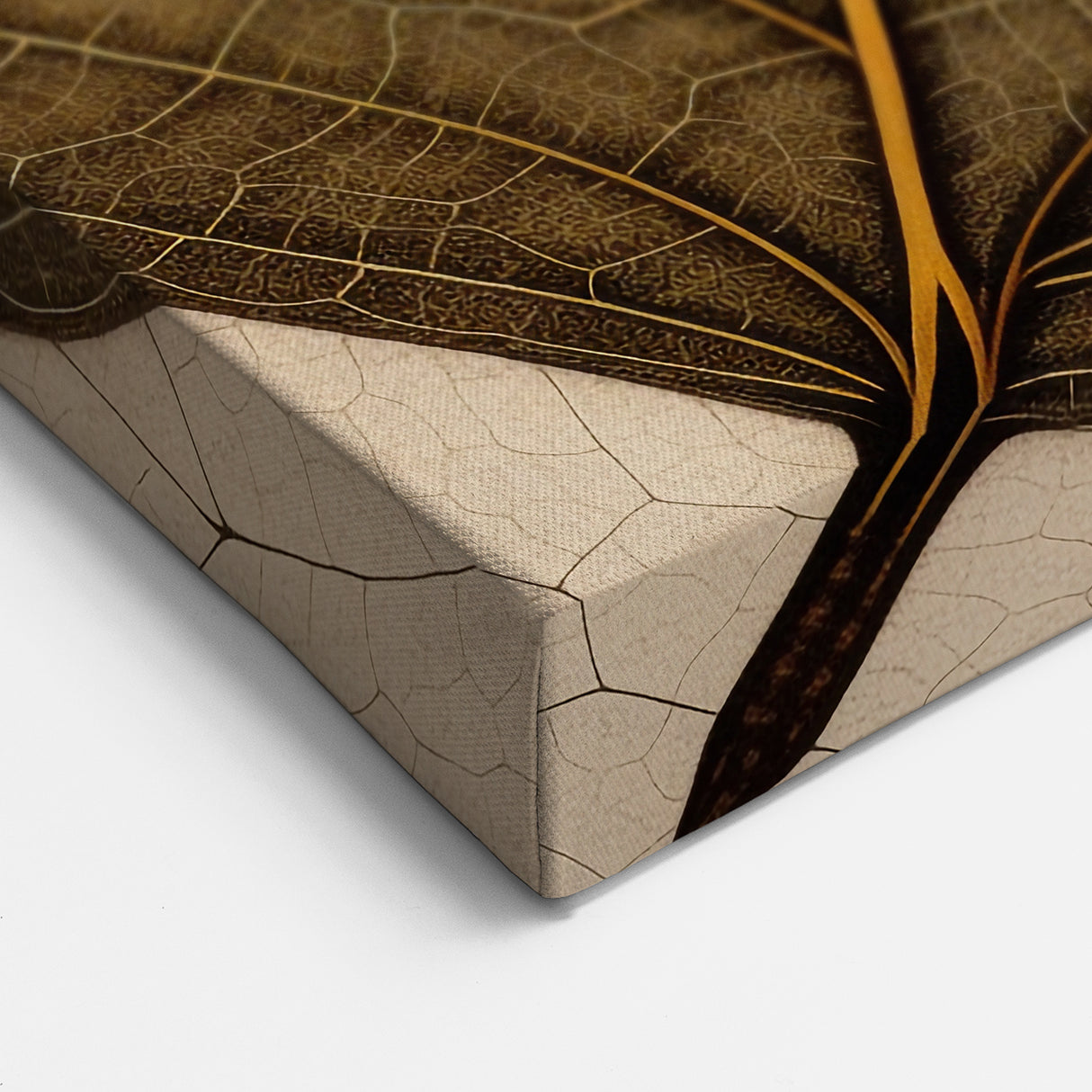 Minimalist Brown Leaf Art - Botanical Close-Up Leaf Photography Print