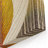 Golden Yellow Leaf Art Print - Nature-Inspired Botanical Wall Decor